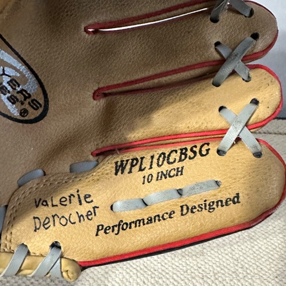 Rawlings WPL10CBSG 10" RHT Left-Handed Youth Softball Baseball Glove - Picture 4 of 8